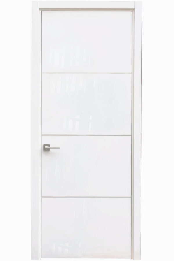 "Gloria" - Glossy White Modern Interior Door - villedoors.com