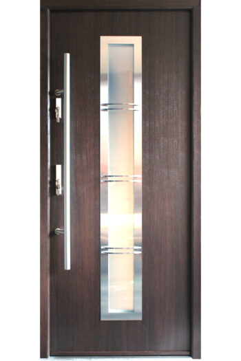 "Madrid" - Modern Entry Door with Glass - villedoors.com