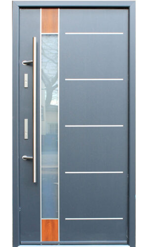 Lisbon - Modern Aluminum Entrance Door with Glass - villedoors.com