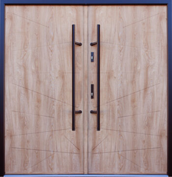 "Florence" - Red Oak Entry Double Door - villedoors.com