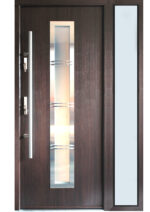 "Madrid" - Modern Entry Door with Sidelights - villedoors.com