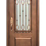 WR39 Architectural Iron Door in Bronze Patina Finish