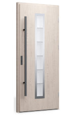 "Madrid" - Stainless Steel Entry Door with Glass - villedoors.com