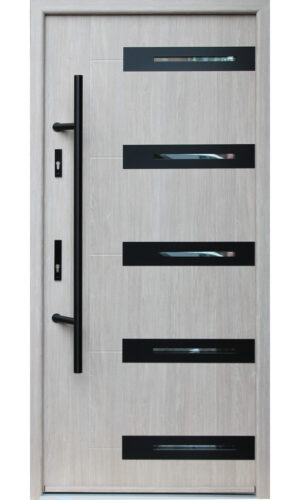 BARCA- STAINLESS STEEL ENTRY DOOR with Glass - villedoors.com