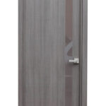 "Elporta" Grey Crosscut Contemporary Interior Door - villedoors.com