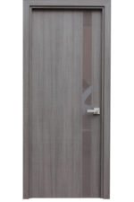 "Elporta" Grey Crosscut Contemporary Interior Door - villedoors.com