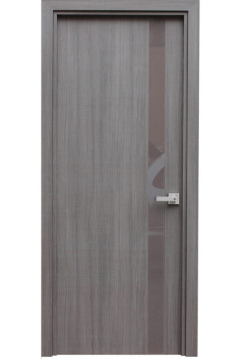 "Elporta" Grey Crosscut Contemporary Interior Door - villedoors.com