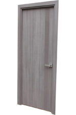 "Elporta" Grey Crosscut Contemporary Interior Door - villedoors.com