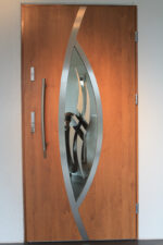 "Tampa" - Modern Stainless Steel Entry Door - villedoors.com