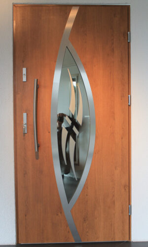 "Tampa" - Modern Stainless Steel Entry Door - villedoors.com