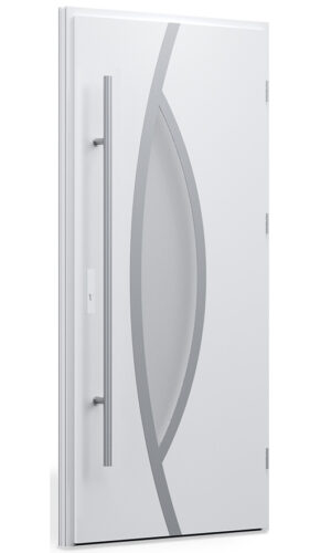 "Tampa" - Modern Stainless Steel Entry Door - villedoors.com