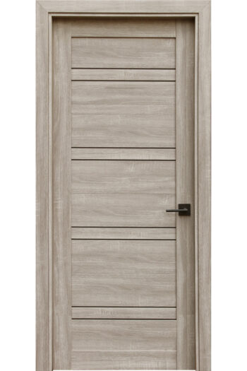 Venice - Smoked Oak Interior Door with Glass - villedoors.com