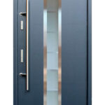 "Madrid" - Stainless Steel Entry Door with Glass - villedoors.com