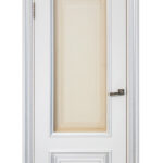 "Polo" White Enamel Interior Door with Glass - villedoors.com