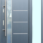 Lisbon - Modern Aluminum Entrance Door with Glass - villedoors.com
