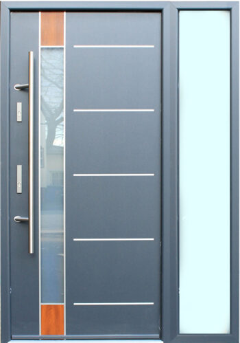 Lisbon - Modern Aluminum Entrance Door with Glass - villedoors.com