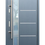 Lisbon - Modern Aluminum Entrance Door with Glass - villedoors.com