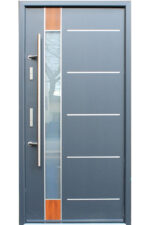 Lisbon - Modern Aluminum Entrance Door with Glass - villedoors.com