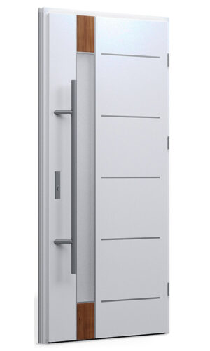 Lisbon - Modern Aluminum Entrance Door with Glass - villedoors.com