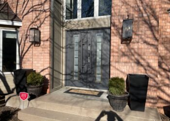 "Madrid" - Stainless Steel Entry Double Door with Glass - villedoors.com