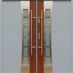 "Porto" - Stainless Steel Double Entry Door with Glass - villedoors.com