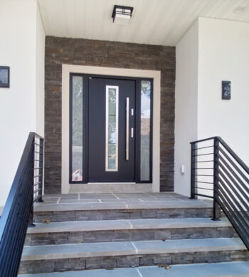 "Madrid" - Modern Entry Door with Sidelights - villedoors.com
