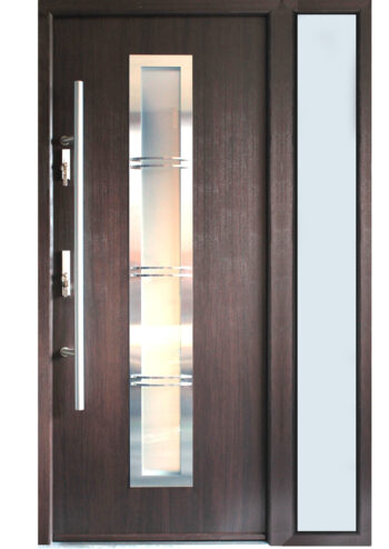 "Madrid" - Modern Entry Door with Sidelights - villedoors.com