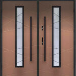 "Naples" - Modern Exterior Double Door with Glass - villedoors.com