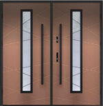 "Naples" - Modern Exterior Double Door with Glass - villedoors.com