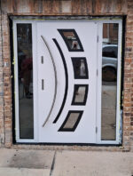 Miami- Stainless Steel Entry Door with Side Panels - Image 4