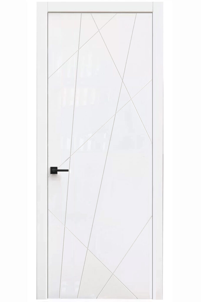 ART LITE CHAOS Interior Door in White Matte - Ville Doors