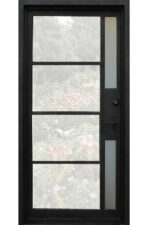 WR36 Architectural Glass Iron Door