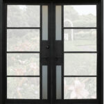 Iron Glass Double Door