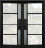 Iron Glass Double Door