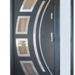 "Miami" - Modern Entry Door with a Sidelight