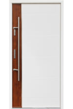 "Milano" - Aluminum Entry Door in White