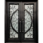 WR29 Iron Double Door in Black Matte