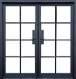 WR32 Architectural Iron Glass Double Door
