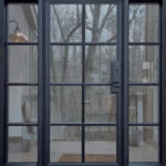 WR32 Architectural Glass Iron Door with Sidelights