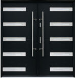 "Barca" - Double Entry Door in Black