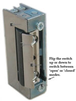 Entry Door Electric Strike. Buzzer.