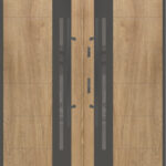 "New Yorker" - Modern Double Door in Red Oak