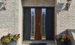 "Porto" - Stainless Steel Double Entry Door with Glass - Image 2