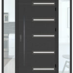 "Barca" Stainless Steel Entry Door with Sidelites on Sale! 75"w x 87"h