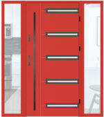 "Barca" Stainless Steel Entry Door with Sidelites on Sale! 75"w x 87"h - Image 3