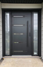 "Barca" Stainless Steel Entry Door with Sidelites on Sale! 75"w x 87"h - Image 2