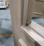 French Iron Glass Double Door in Washed Oak Patina Finish - Image 3