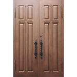 Church Iron Double Door in Copper Patina Finish