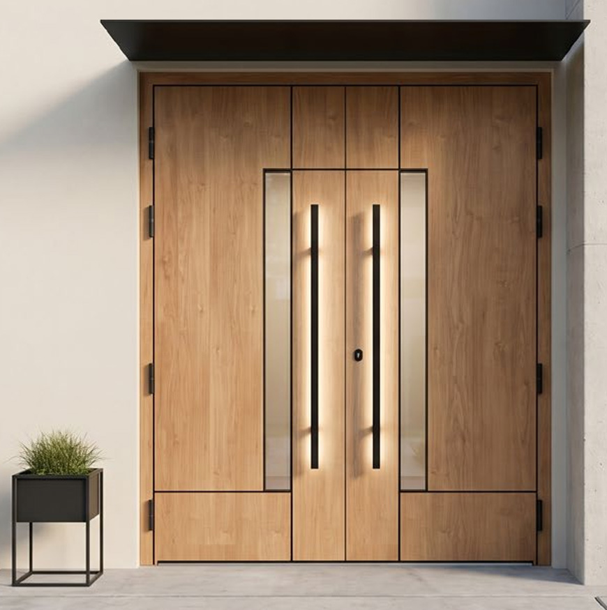 FI15double-door FI15 - Aluminum Entrance Double Door - Image 1