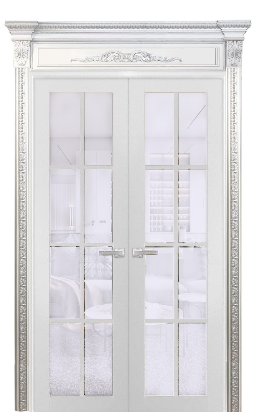 double-french-door White Enamel French Interior Double Door - Image 1